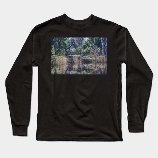 Pond Refelctions Long Sleeve T-Shirt by Imagery